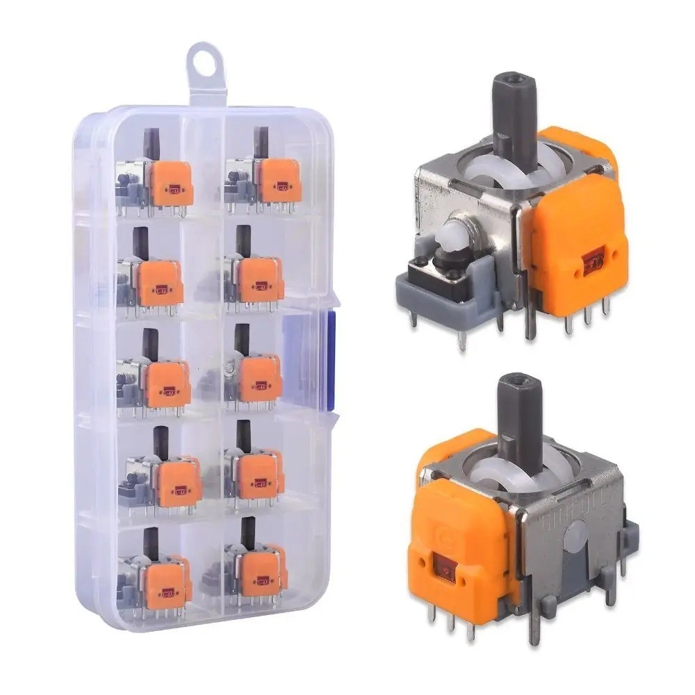 3D Analog Hall Effect Joystick Module for PS5 PS4 Xbox Switch Pro (10PCS)