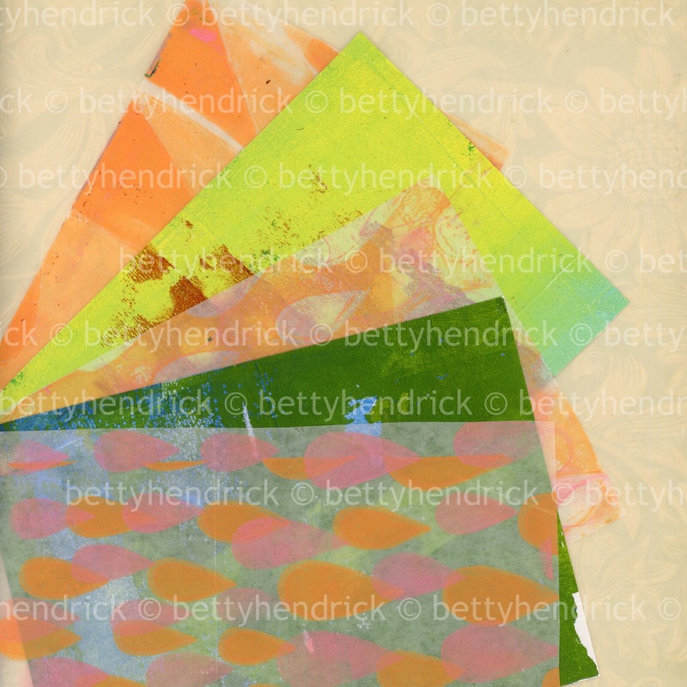 Printed Collage Papers, Printed Painted Papers, Mixed Media, Ephemera 20 Designs