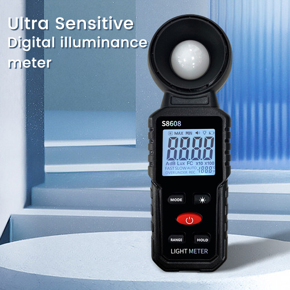 Light Meter Digital Illuminance Meter Luxmeter Luminometer Photometer 200000Lux