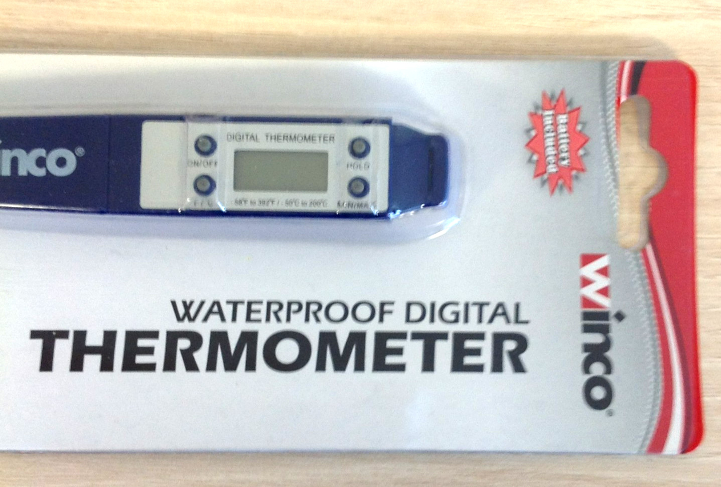 Winco TMT-WD1 Pen Style Digital Thermometer Waterproof Food Service 2.75" Probe