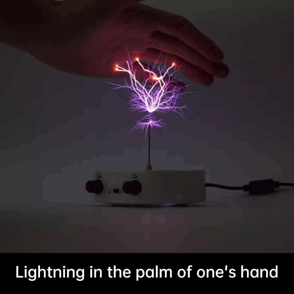 AC110-220V Dual Mode Bluetooth Music Tesla Coil Artificial Lightning Touchable