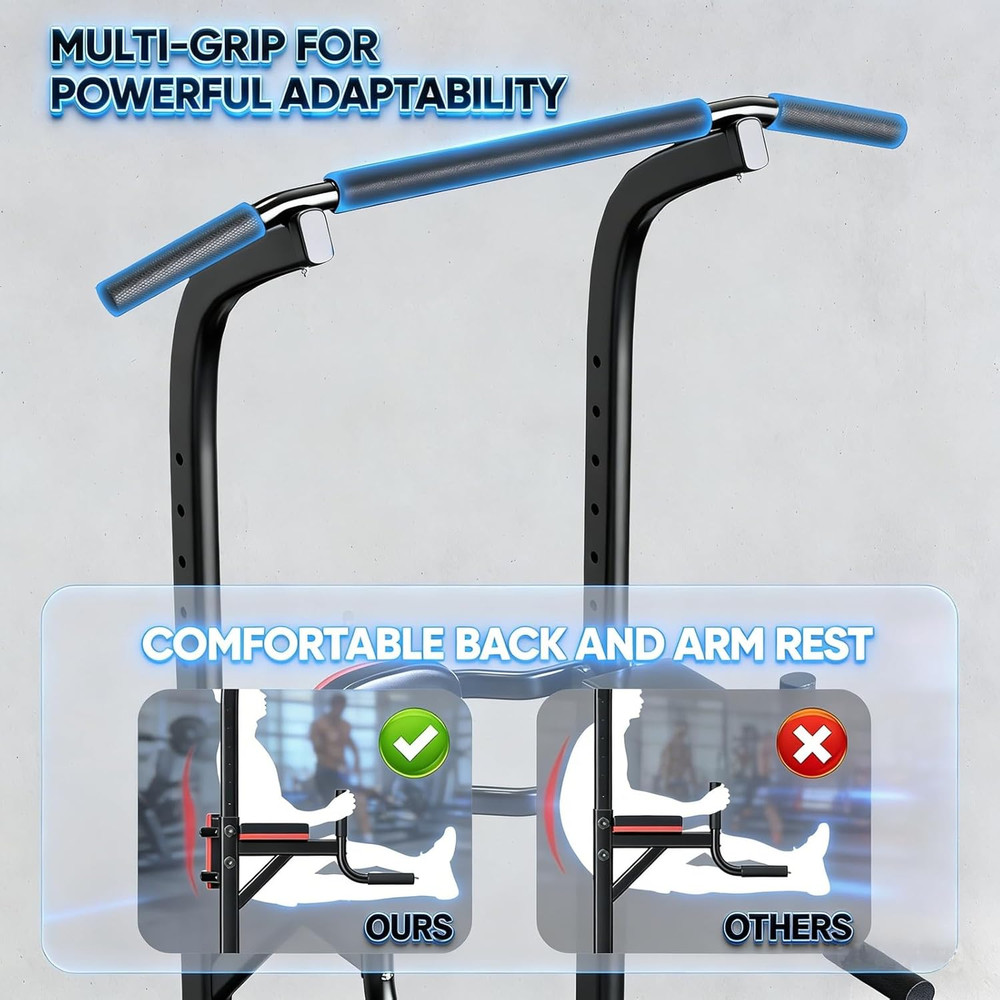 ZENOVA Pull up Bar, Multi-Function Pull up Dip Bar Station, Home Gym Workout Str