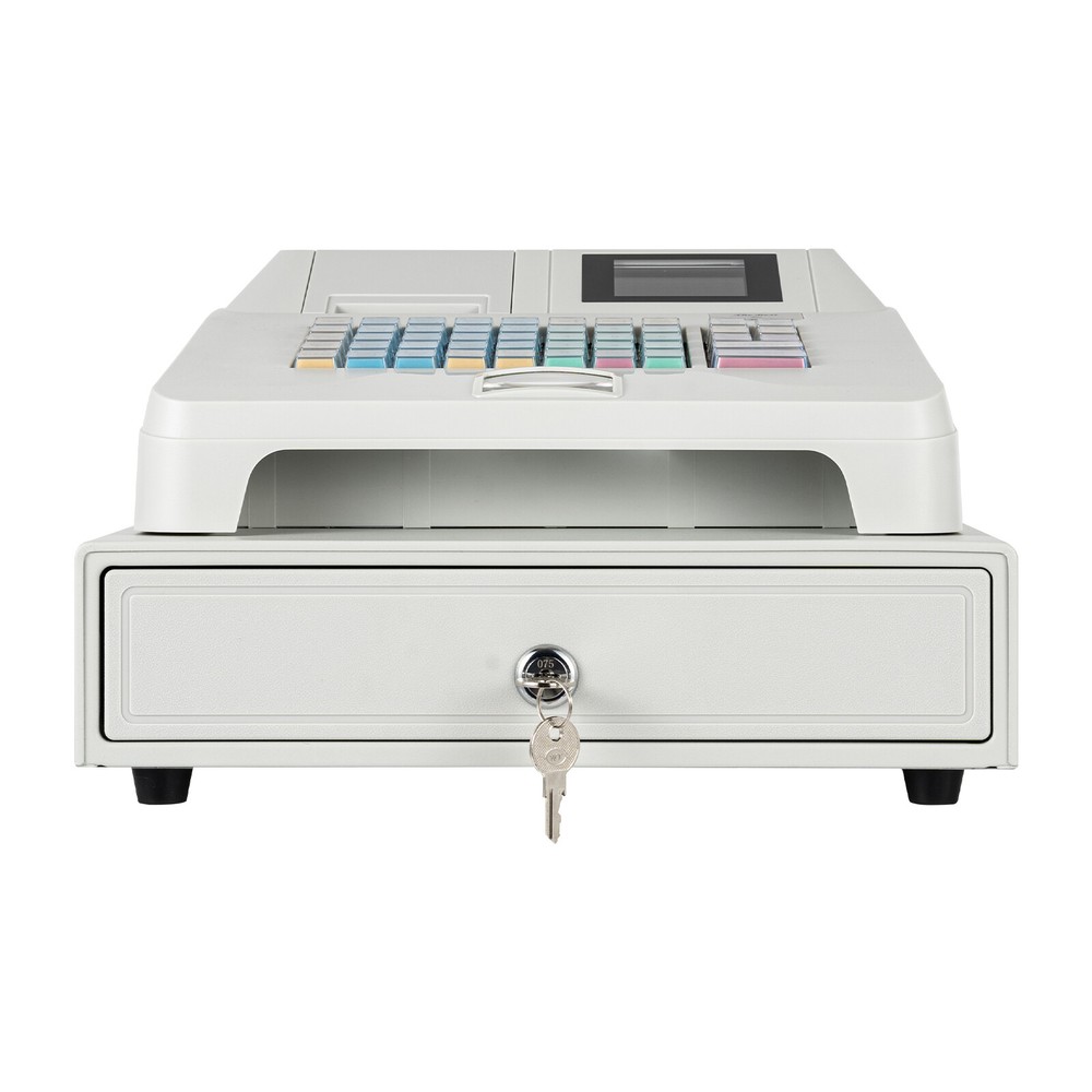 Electronic Cash Register with 48 Keys, LCD Display & Secure DrawerUS