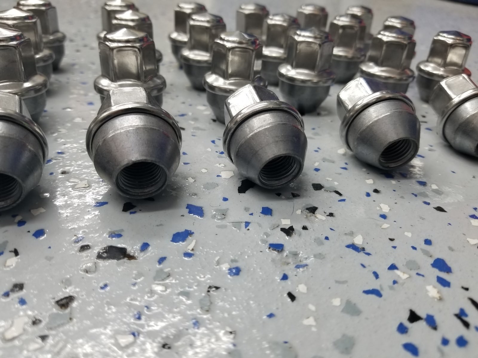 24 2015-20 Ford F150 14x1.5 Factory OEM Stainless Lugs Lug Wheel Nuts ACPZ1012B