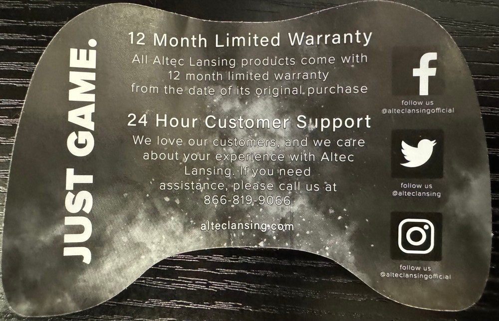 Altec Lansing "Battlegrounds Slide" Mobile Device Gaming Controller