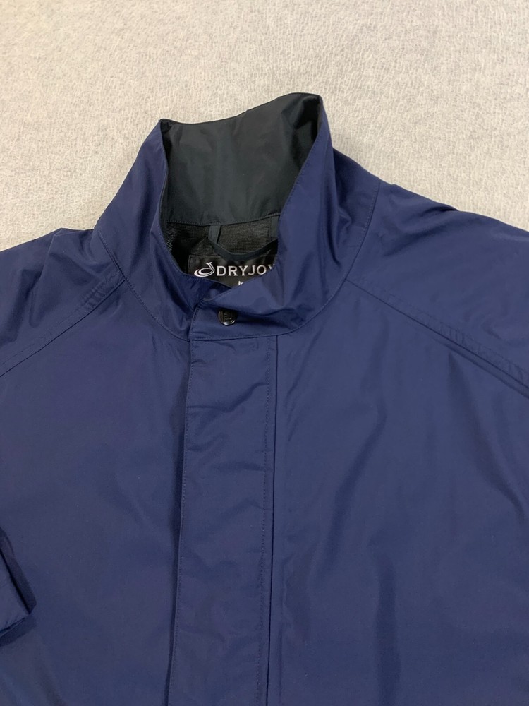 Dryjoys By Footjoy Half Zip Waterproof Golf Pullover Jacket (Men's Large) Blue