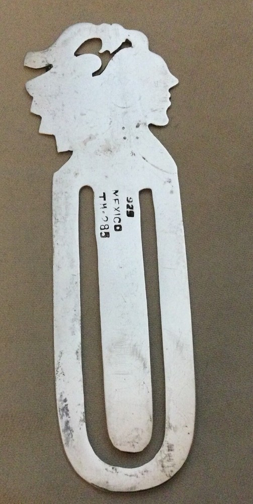 Sterling Silver Bookmark - Mexico, Aztec Warrior, TM-285