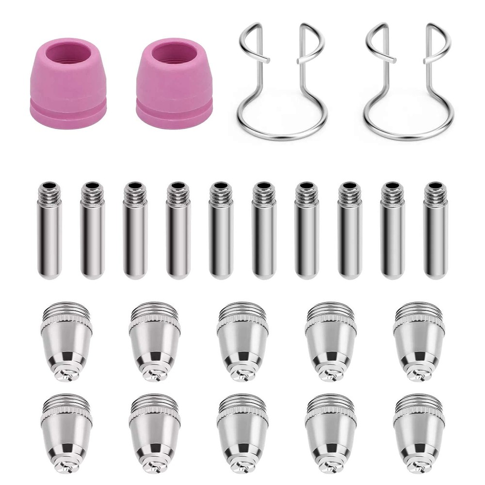 24pcs Plasma Cutter Torch Consumables Tip Applicable for DIY metal processing