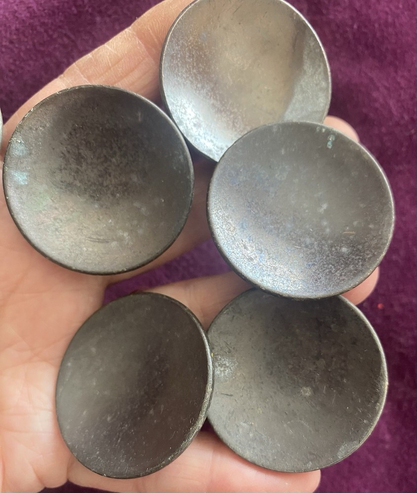 Vintage Mid Century Drawer Pulls knobs x 6 With Original Fixings