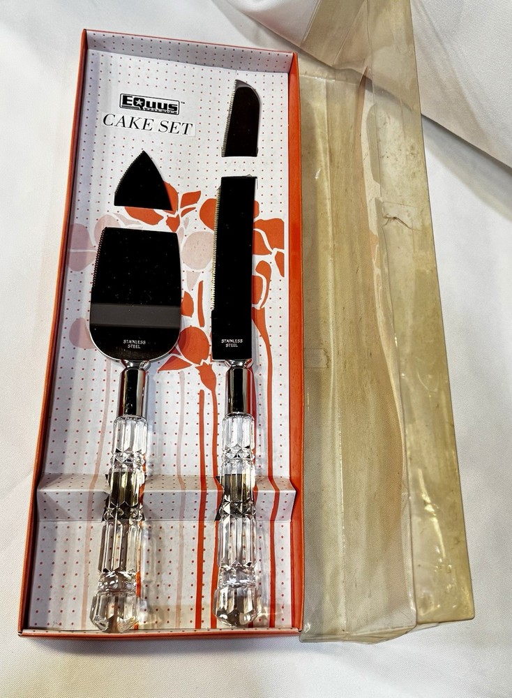 Equus Stainless Steel Cake Knife Server Set