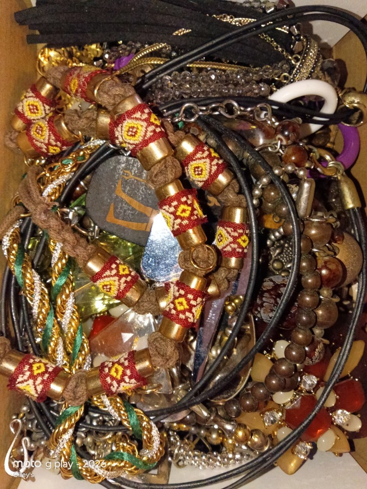 1 Lb POUND Lot Bag Mixed Jewelry Vintage Now Fashion SELL WEAR CRAFT GIFT REPAIR