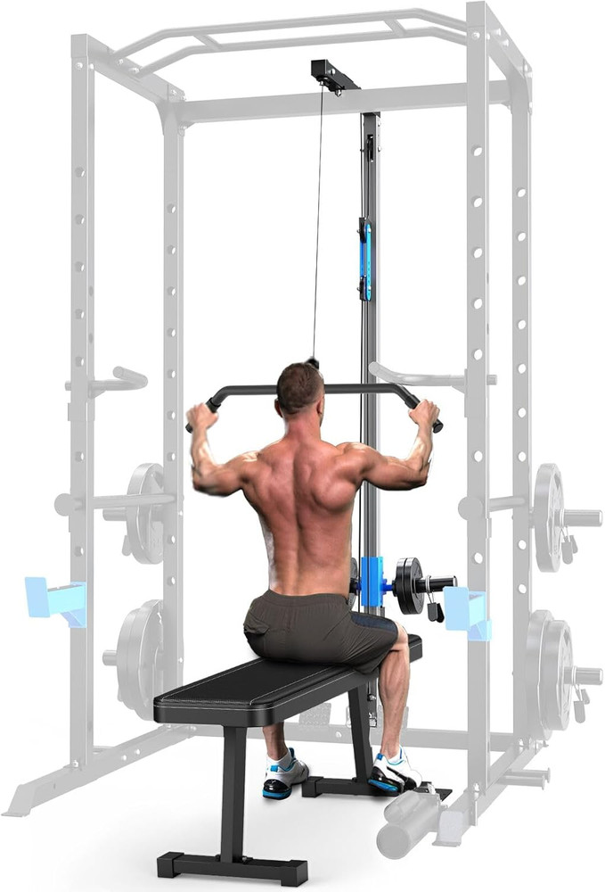 LAT Pull down Attachment for Power Cage, Multi-Functional Power Rack Optional Ca