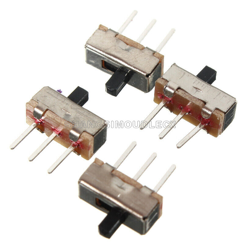 30PCS SS12D00G3 2 Position SPDT 1P2T PCB Panel Mini Vertical Slide Switch-
