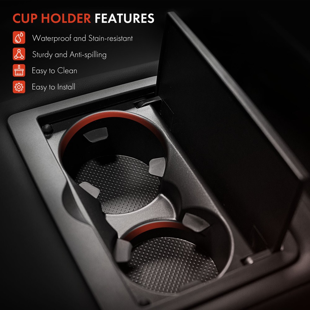 2x Left & Right Door Panel Cup Holder Insert for Ram 1500 2500 3500 2019-2024