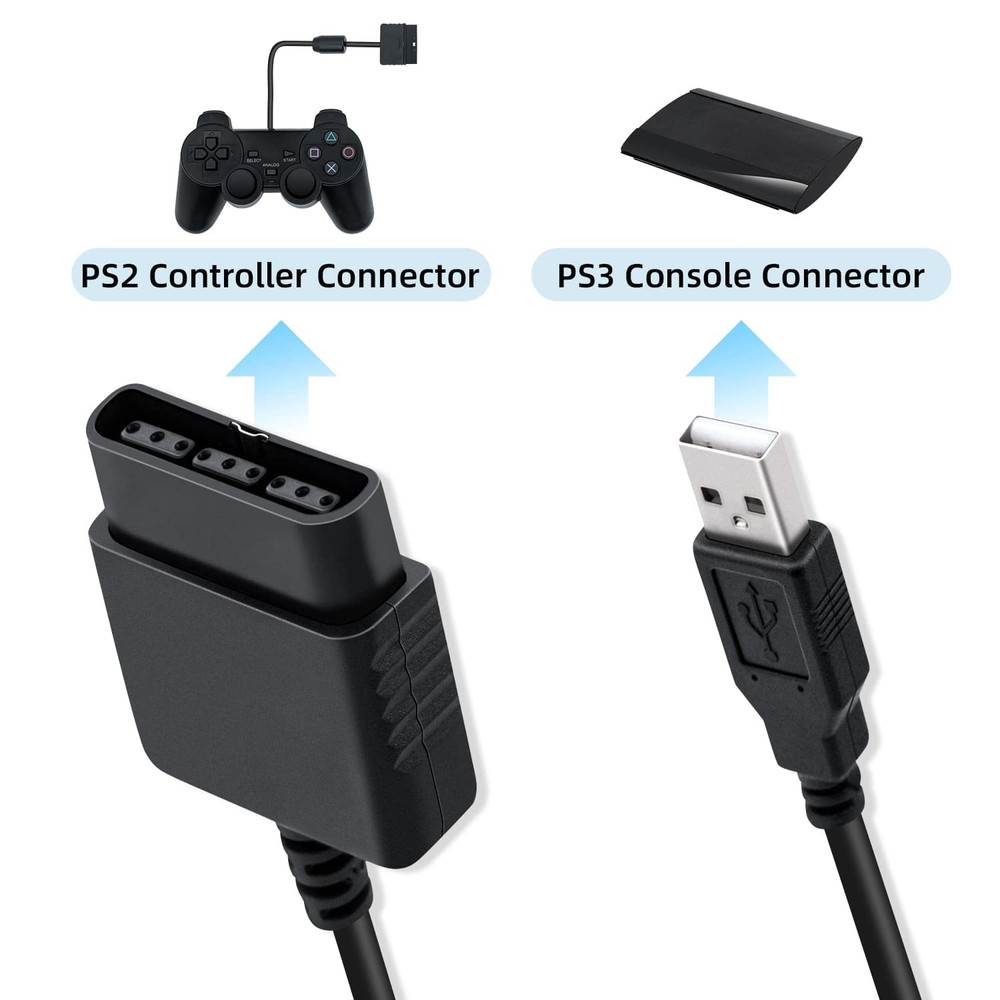 PS2 to USB Adapter Converter for PS2 Guitar Controller to PC/PS3 Controller