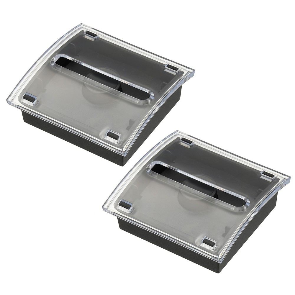 Sticky Note Dispenser, 2Pcs 3x3"Posted Note Holder Sticky Notes, Black