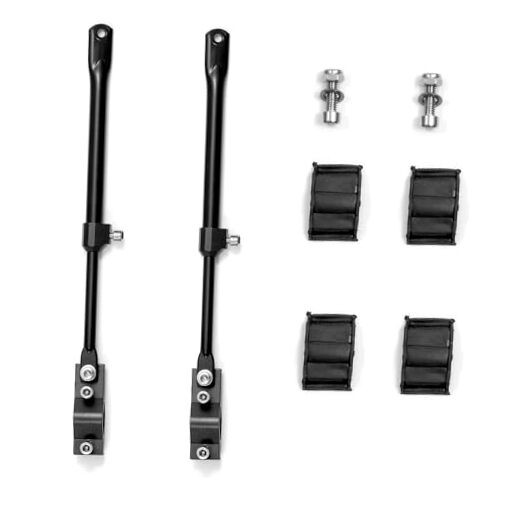 Two Side Support Bars for Rear Bike Rack, Adjustable Length, Includes Two
