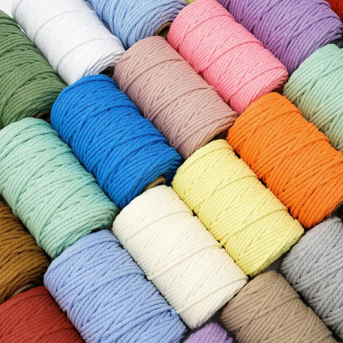 Macrame Cord 3mm x 164 Yards, 3 Rolls Rose Pink 3mm-Rose 3 rolls,