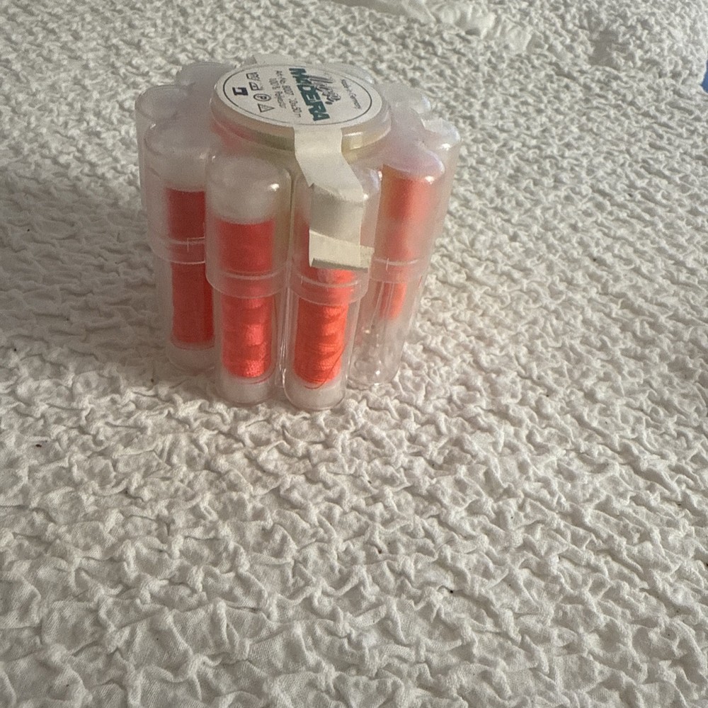 Madeira Neon Polyester Thread 9 (missing 1) Spools Set 50M Each