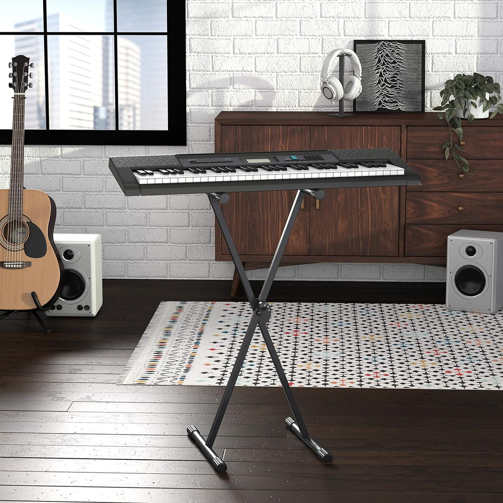 Amazon Basics Keyboard and Piano Stand, Adjustable Height, Portable Single-X-Sha