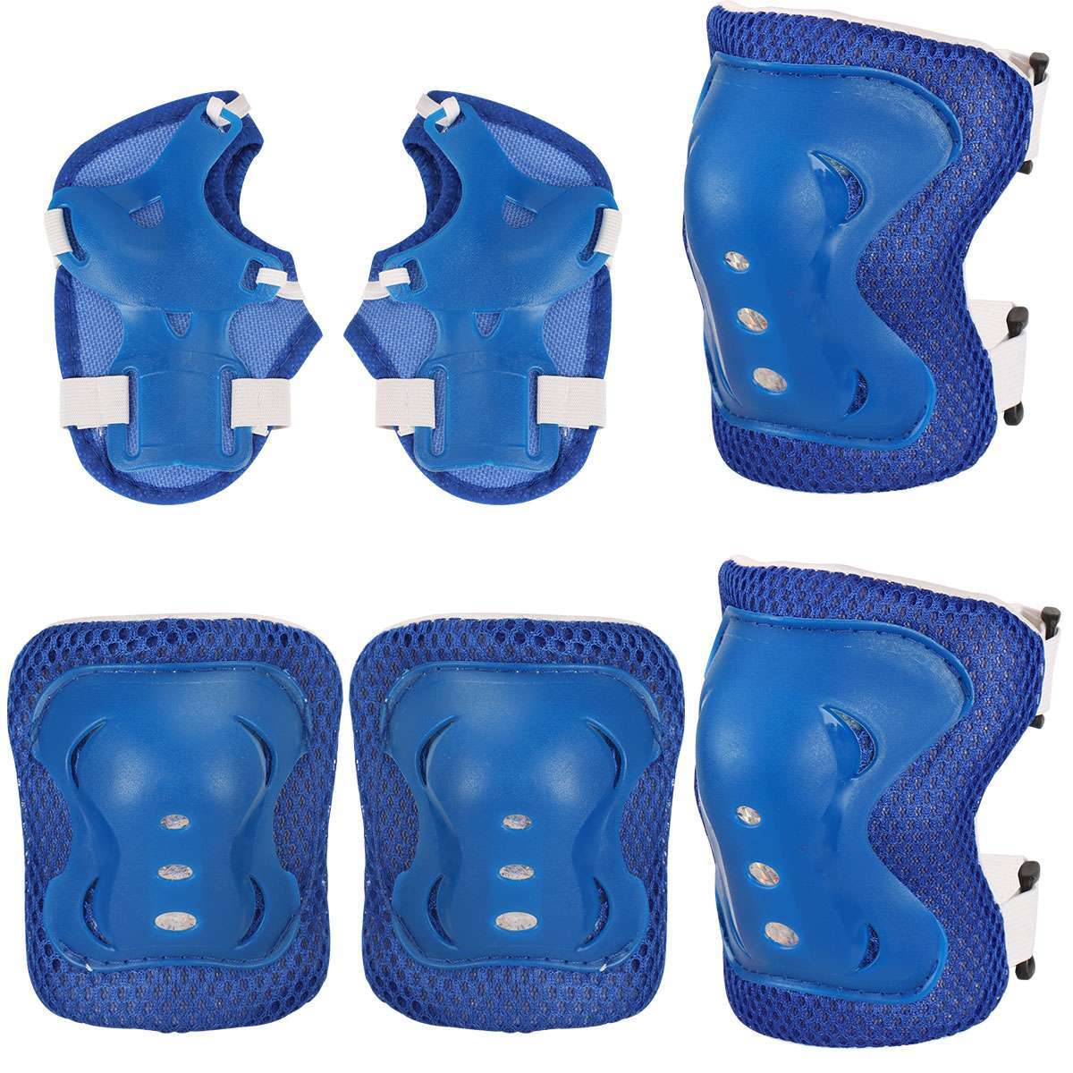 6Pcs Kids Hand Knee Wrist Guard Elbow Pads Set for Scooter Skateboard Protector