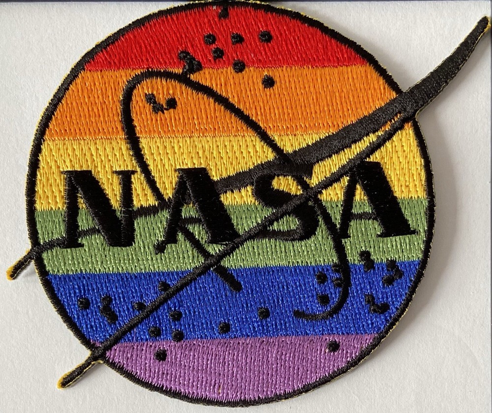 NASA PRIDE RAINBOW EMBLEM - EQUALITY - 3.5" - SPACE PATCH