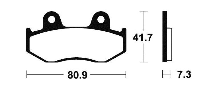 TECNIUM SINTERED BRAKE PADS MO58