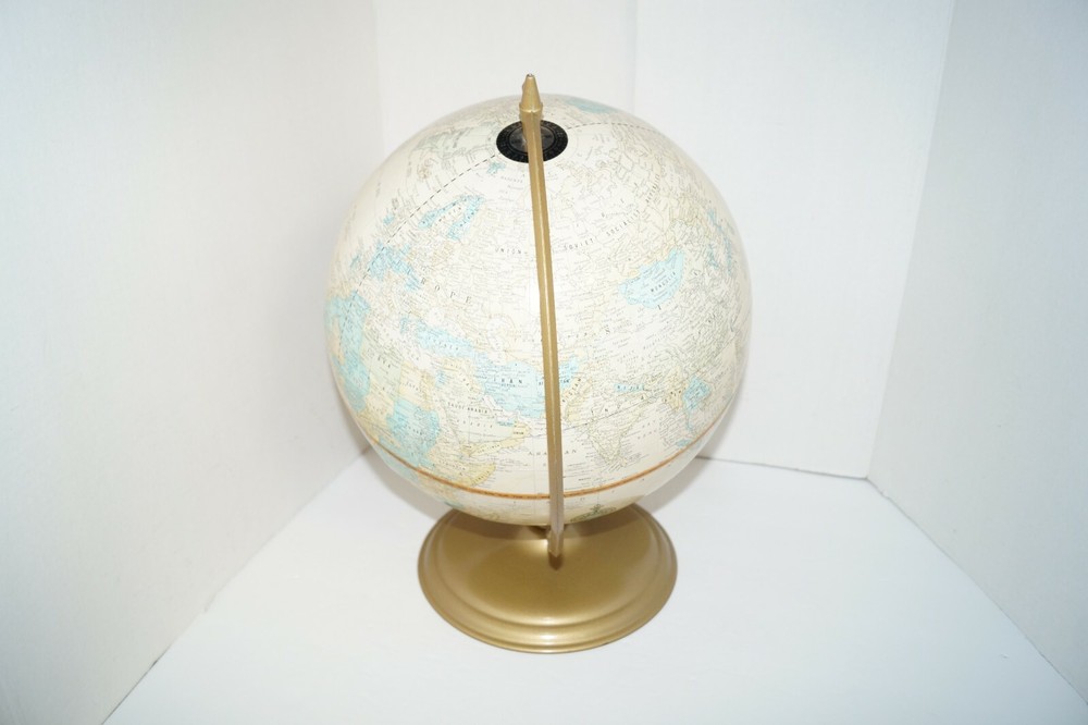 Vintage Cram's Imperial 12" World Globe EUC