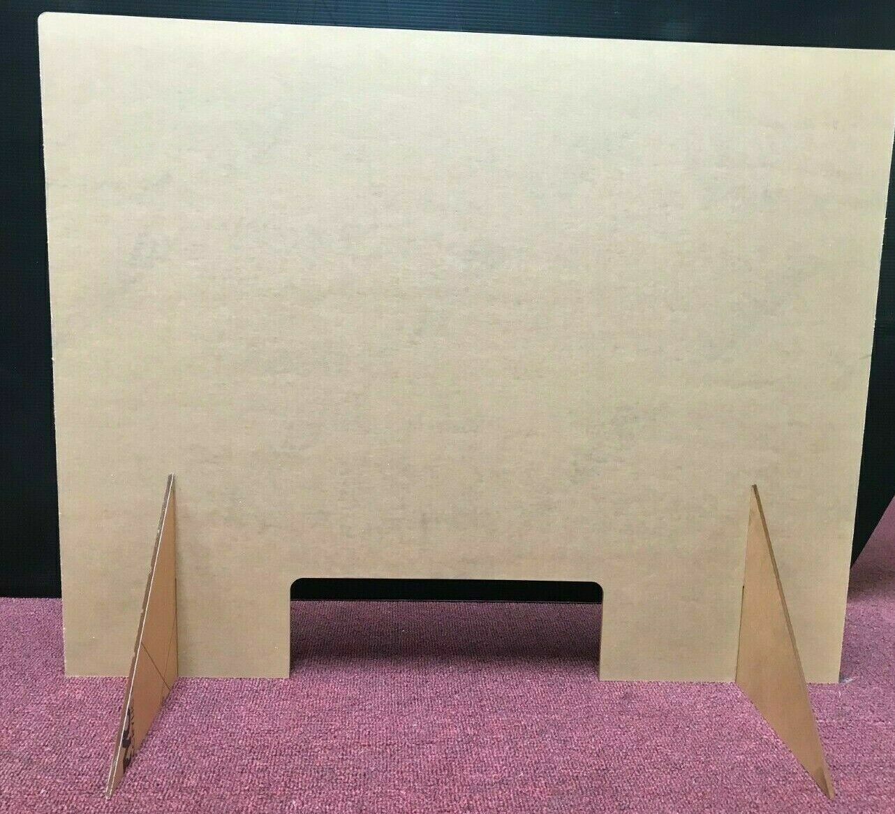 Sneeze Guard 24"W x 16"H Clear Germ Shield Protection Free Standing Desktop