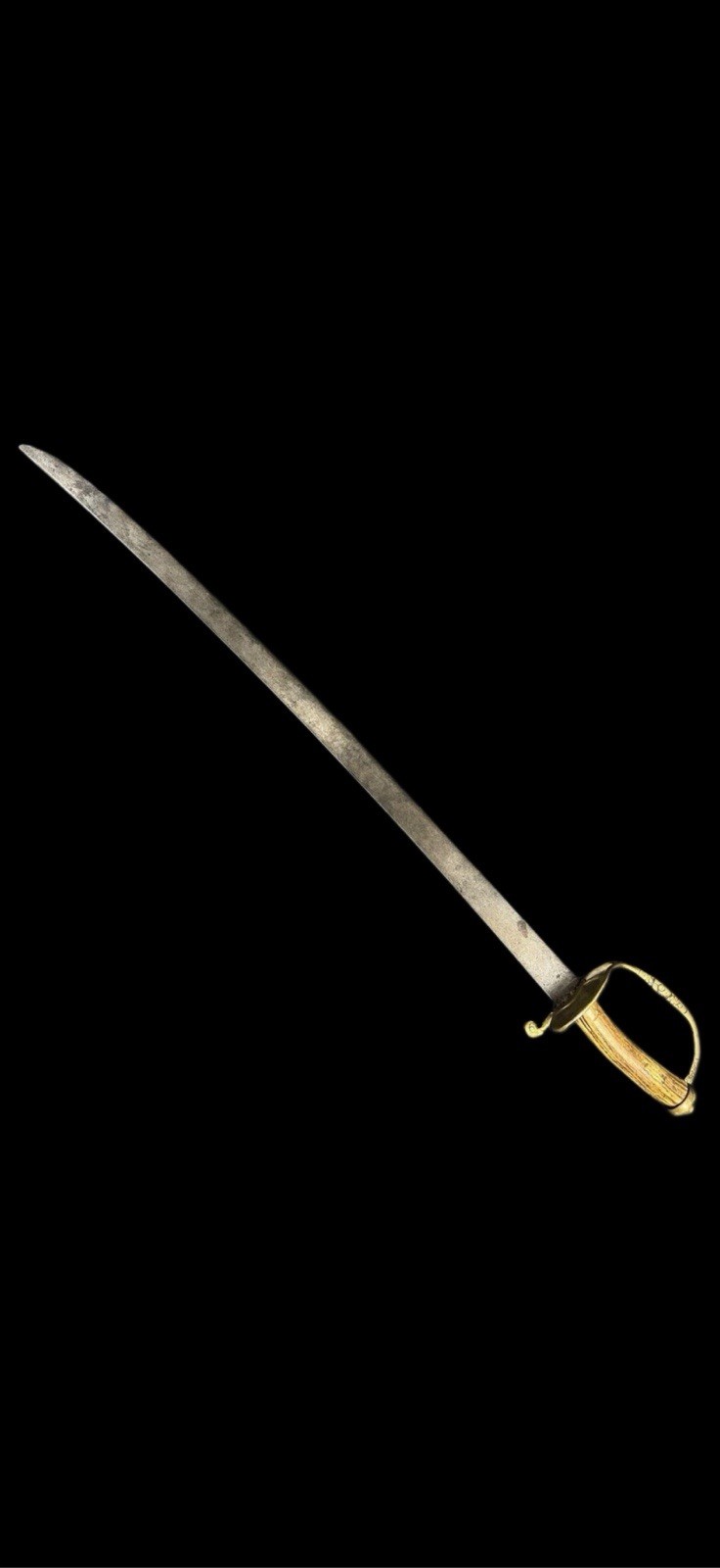 Revolutionary War Era 1700s 18th Century European Cuttoe Hunting Sword
