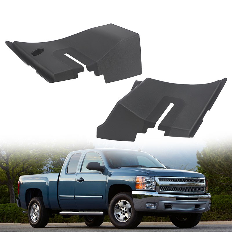 WINDSHIELD COWL VENT END PANEL COVER HINGE PAIR FOR CHEVY 2007-13 SILVERADO 1500