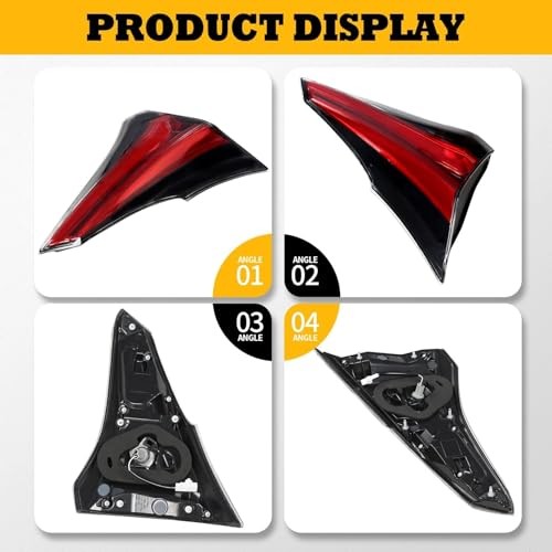 Left Side Inner Tail Light Assembly Compatible with RA-V Four 2016-2018 Driver
