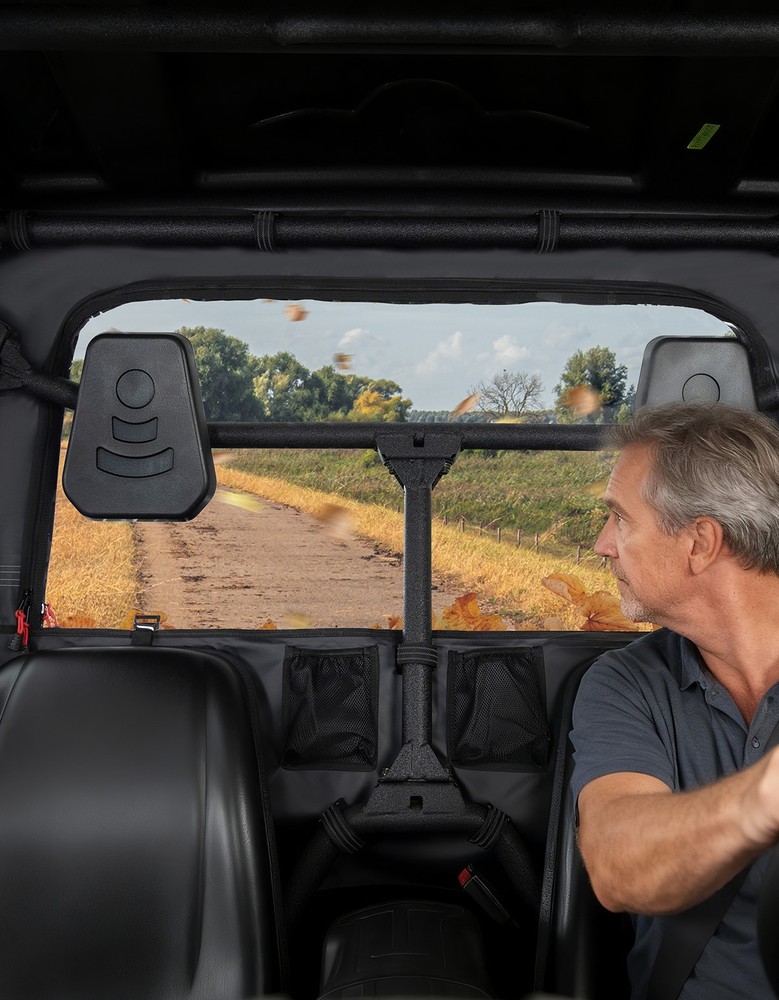 UTV Soft Rear Windshield Back Window for Hisun Axis Coleman Massimo MSU 500 700