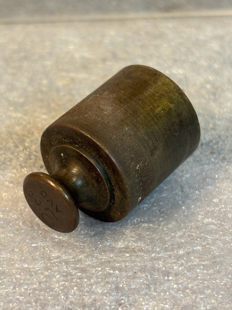 AVD W & T Avery - England Solid Brass 2 oz. Vintage Scale Weight