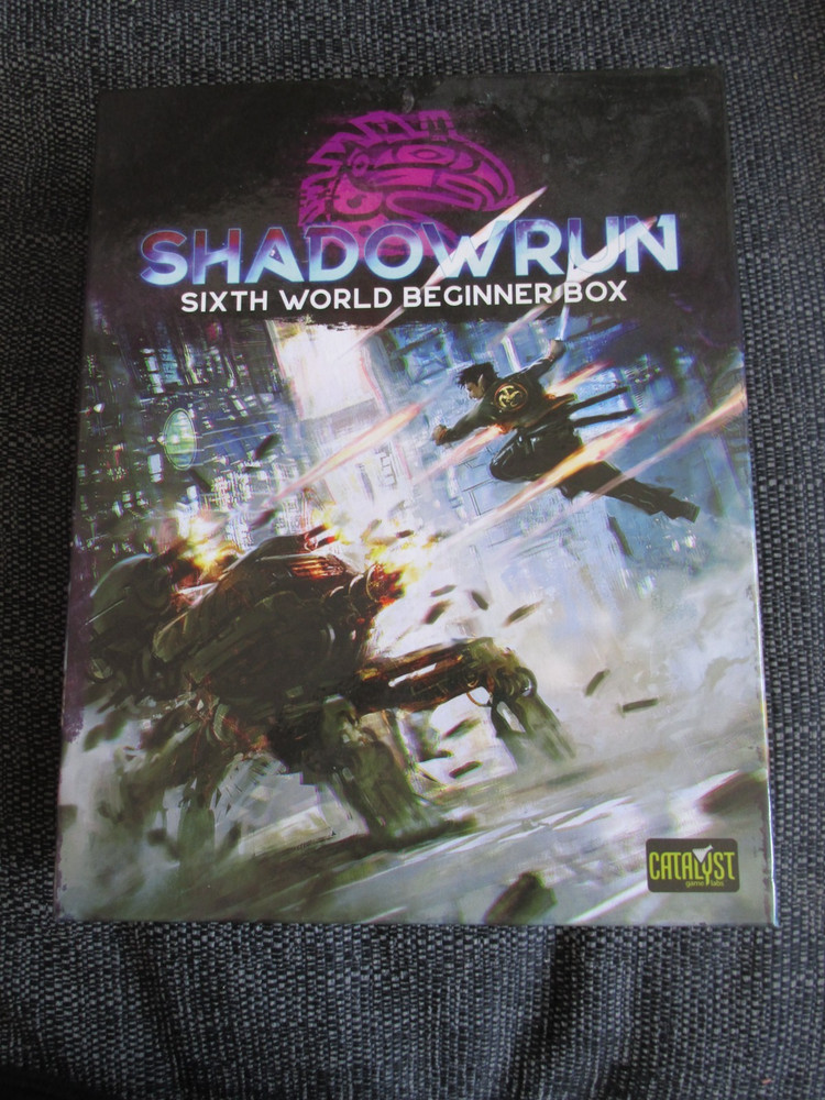 SHADOWRUN SIXTH WORLD BEGINNER BOX COMPLETE BOARDGAME BOXED GSP