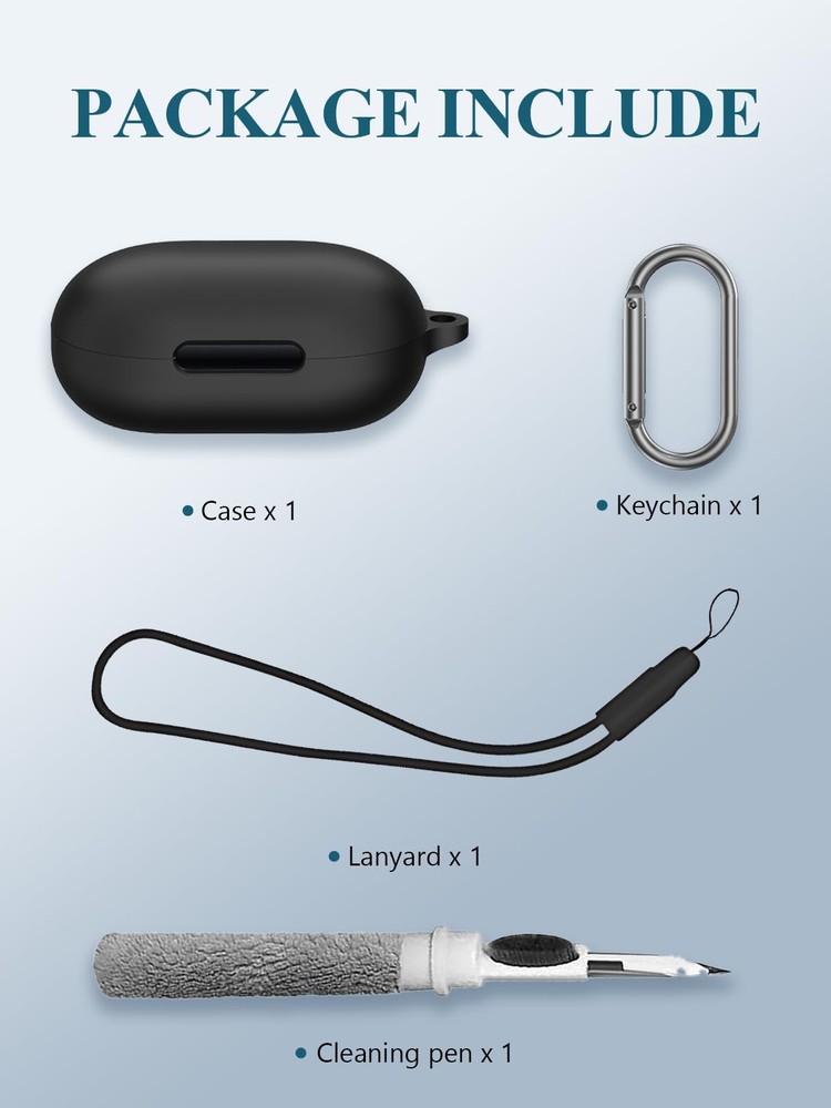 Case for Soundcore by Anker Space A40 Adaptive Active Noise Cancelling BLACK