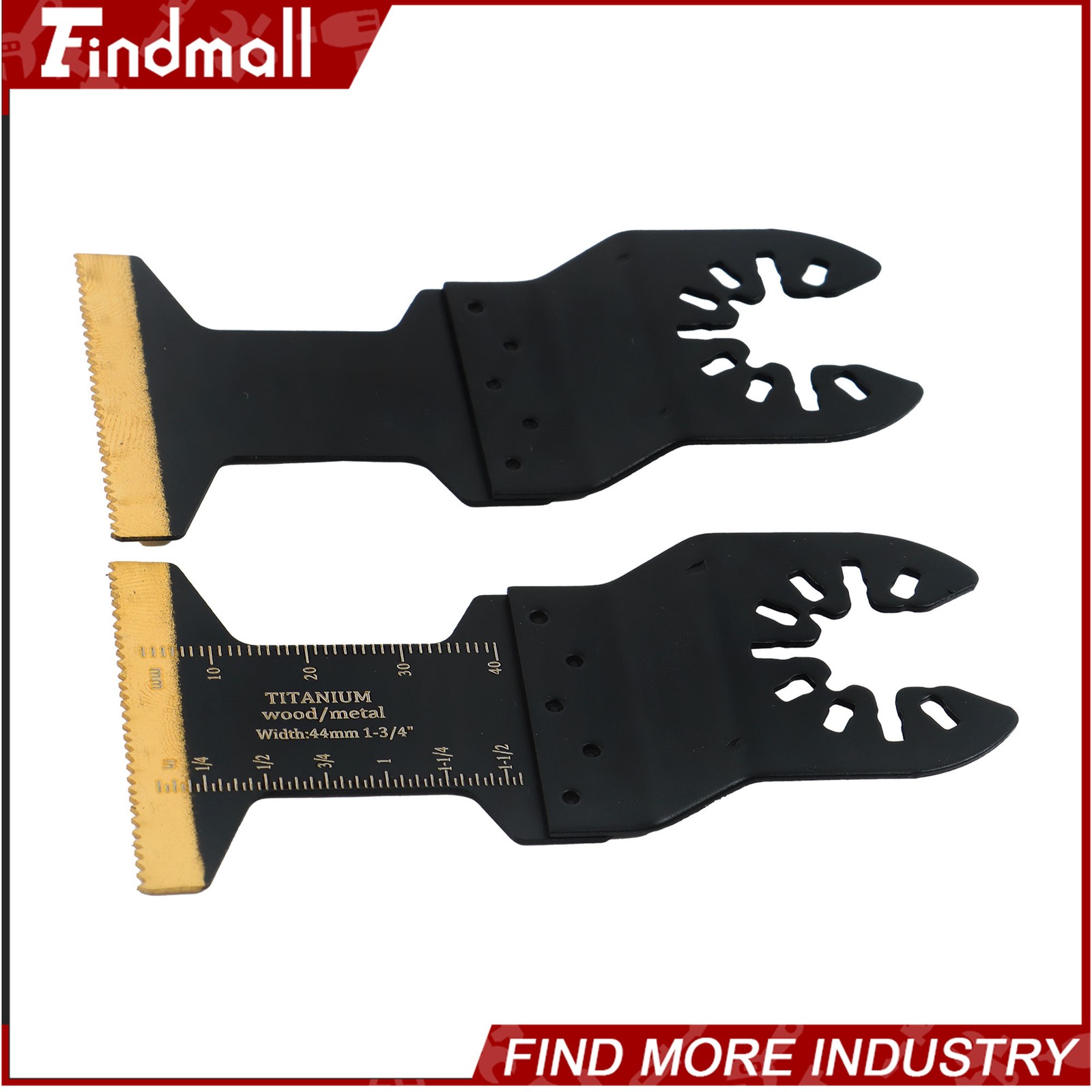 Findmall 20 PCS Titanium Oscillating Multi Tool Blades Kit for Metal & Wood