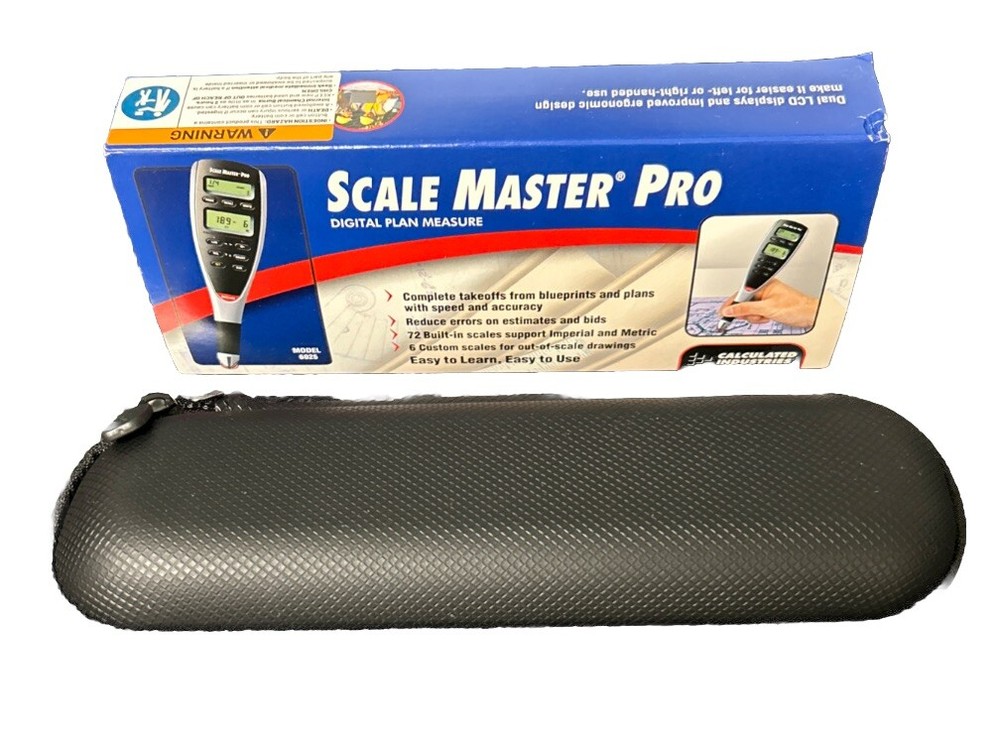 Calculated Industries 6025 Scale Master Pro Digital Plan Take-off Tool + Case