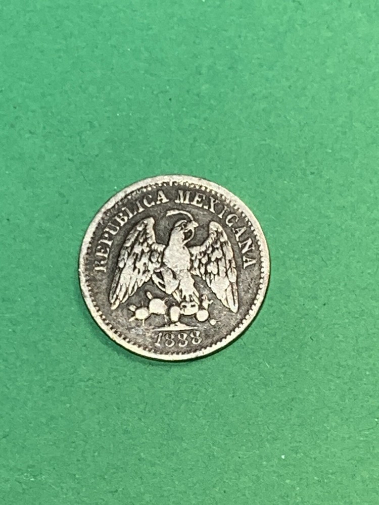1888 Cn M Mexico Silver 5 Centavos (A1731)