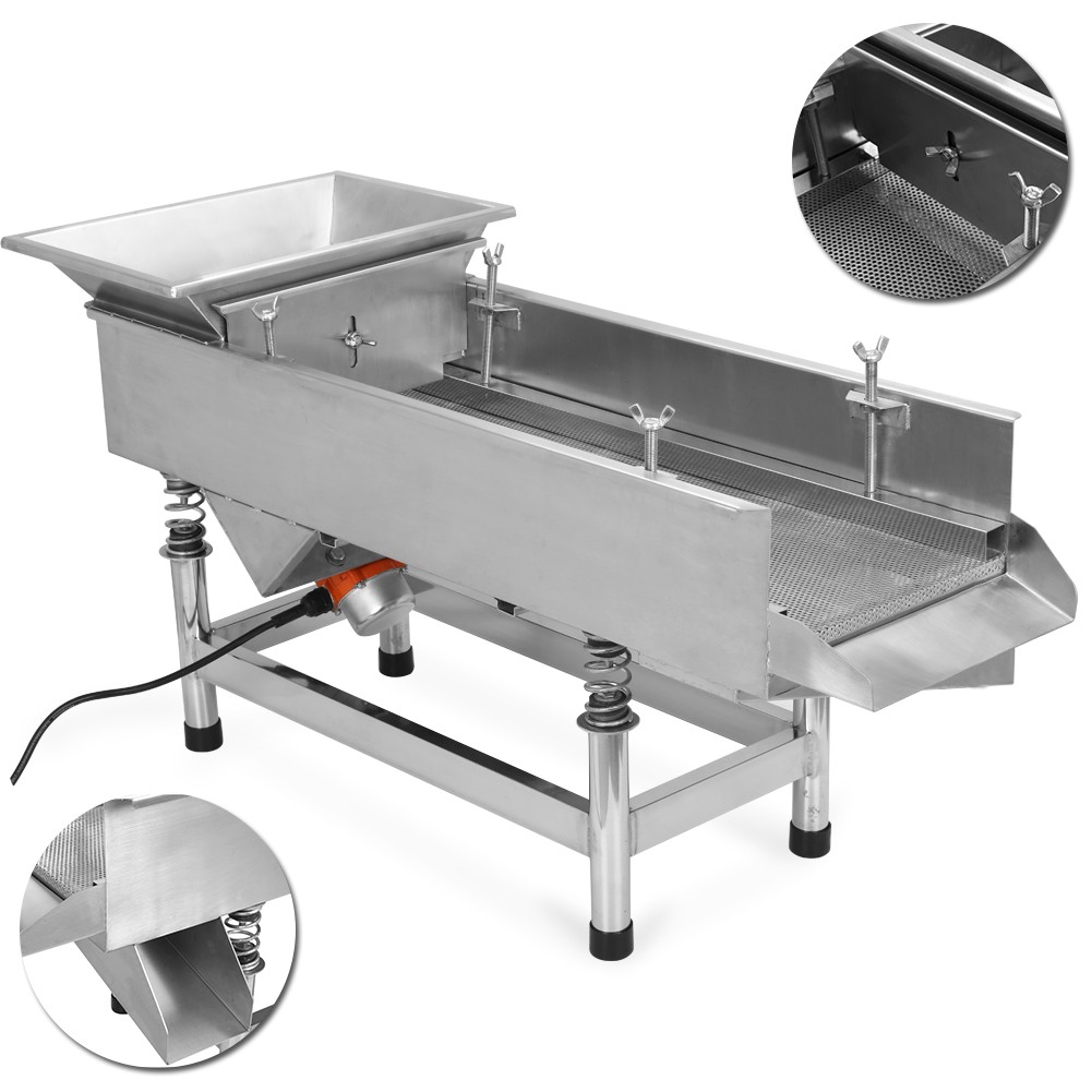 Commercial Vibrating Sifter 110V Shaker Wheat Screener Deck Screening Machine