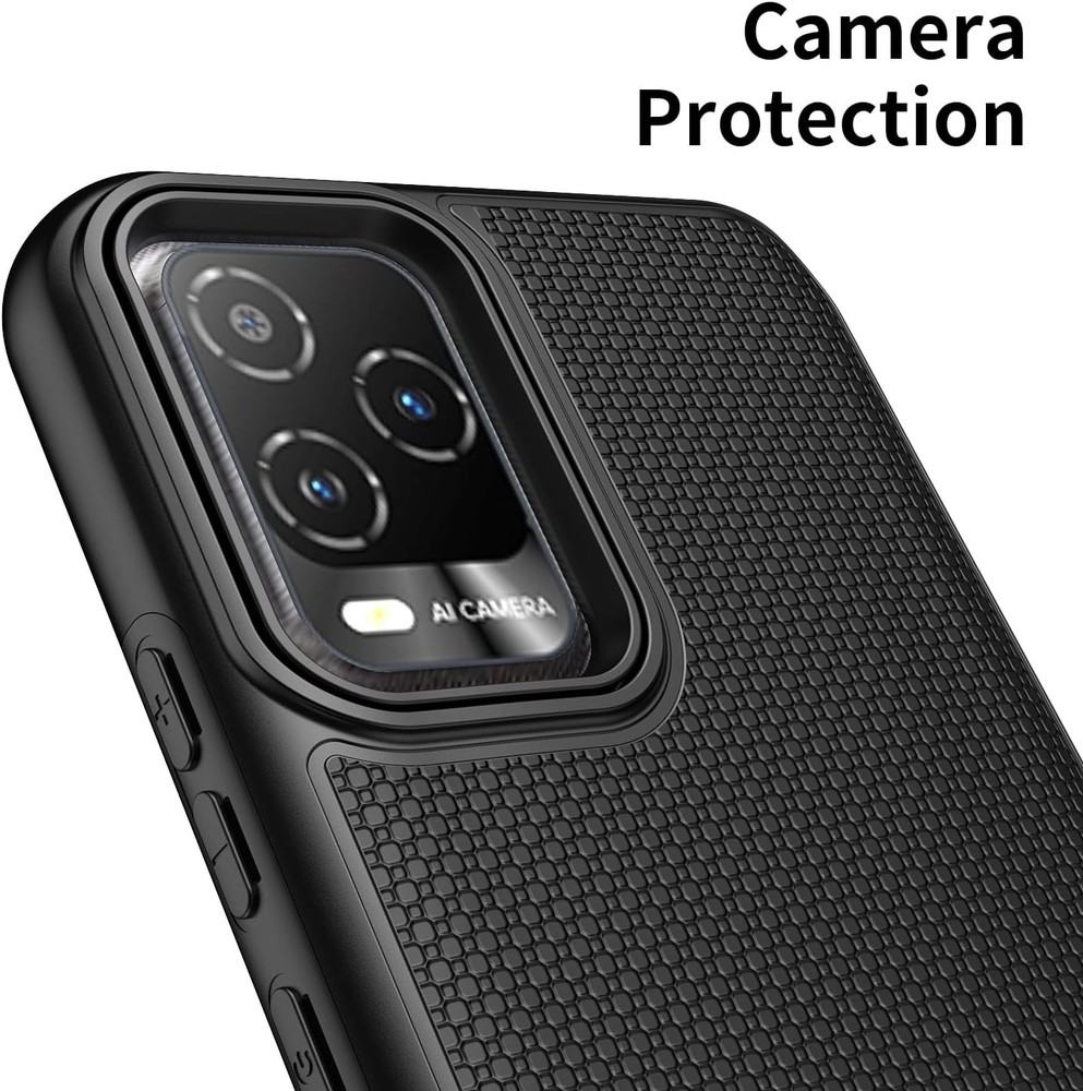 for BLU View 5 Pro Phone Case with Tempered Glass Screen Protector,Dual Layer