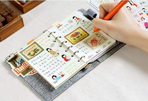 A7 Planner Inserts, Binder Refills for 6 Ring Spiral A7, Plain Blank