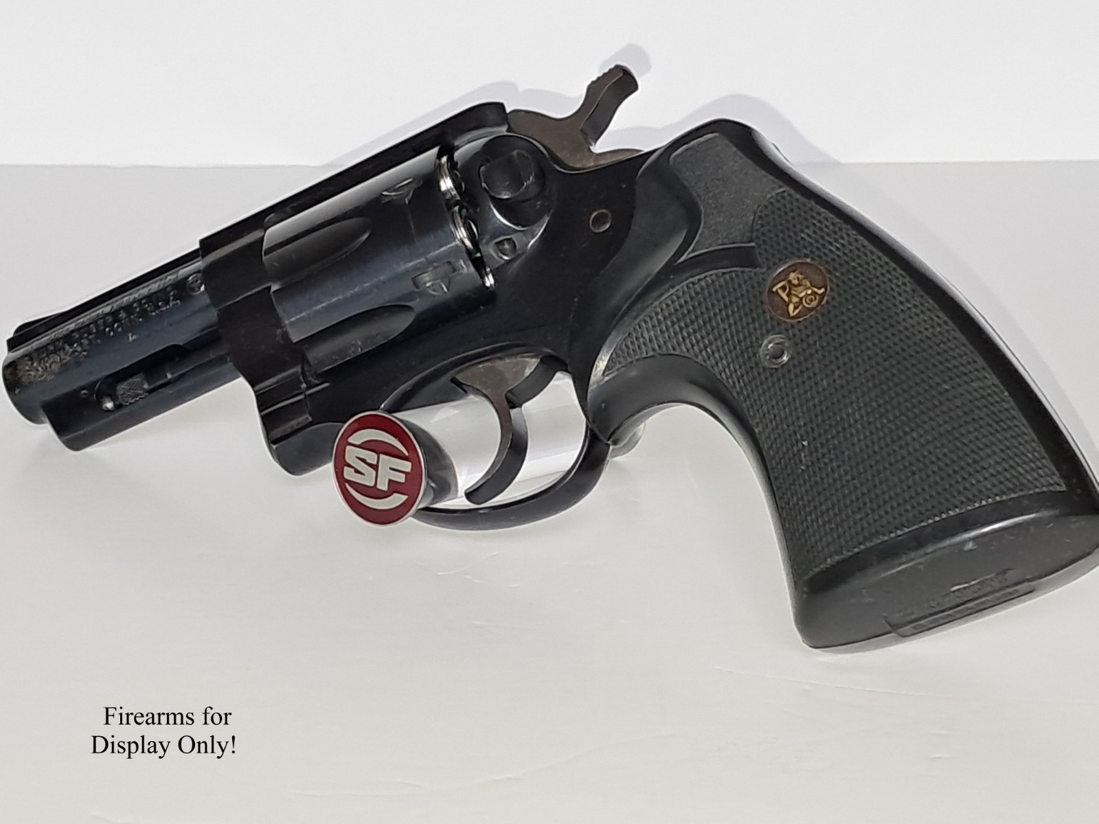 Handgun Firearm Gun Safe Shelf Display Rod - 7/8" SureFire (SF) Enamel Topper