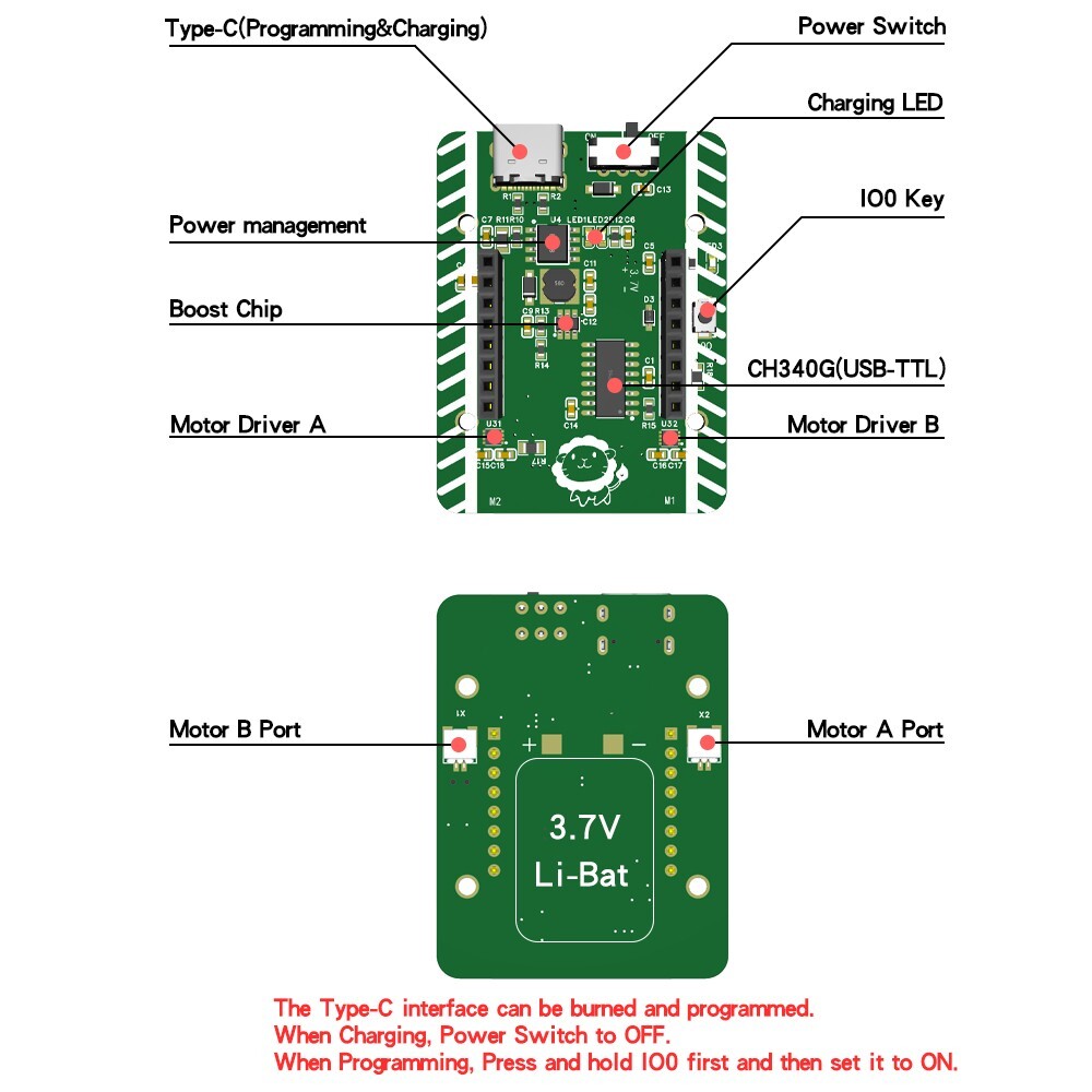 Mini Esp32 RC Tank Model ESP32 Robot Car APP Cramer Control Tank