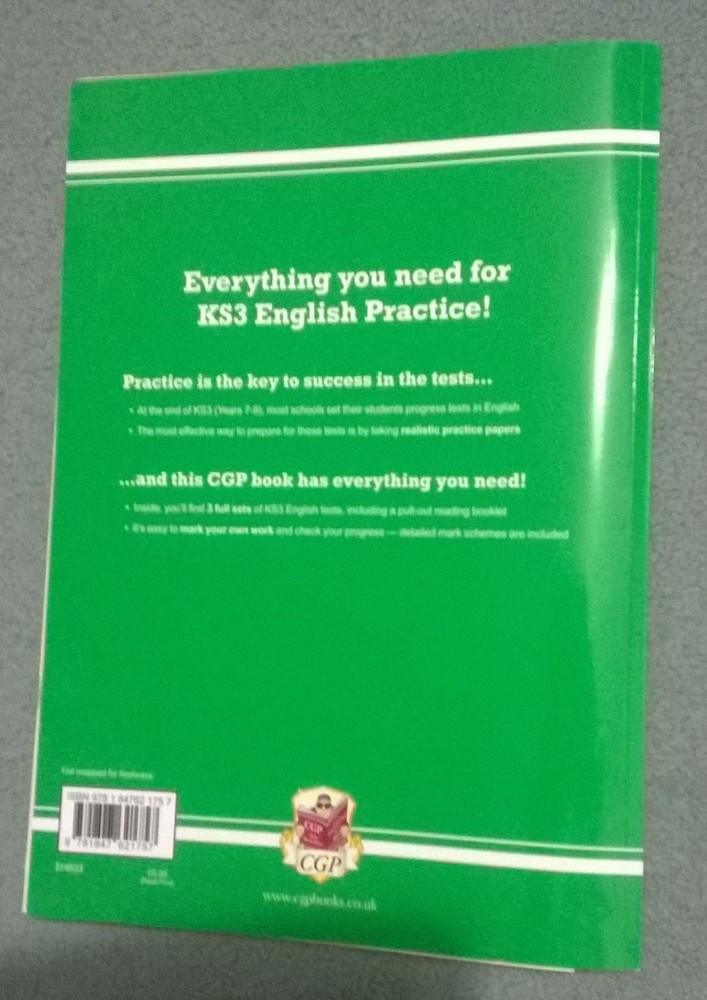 KS3 English The Practice Tests. CGP 2014 Paperback