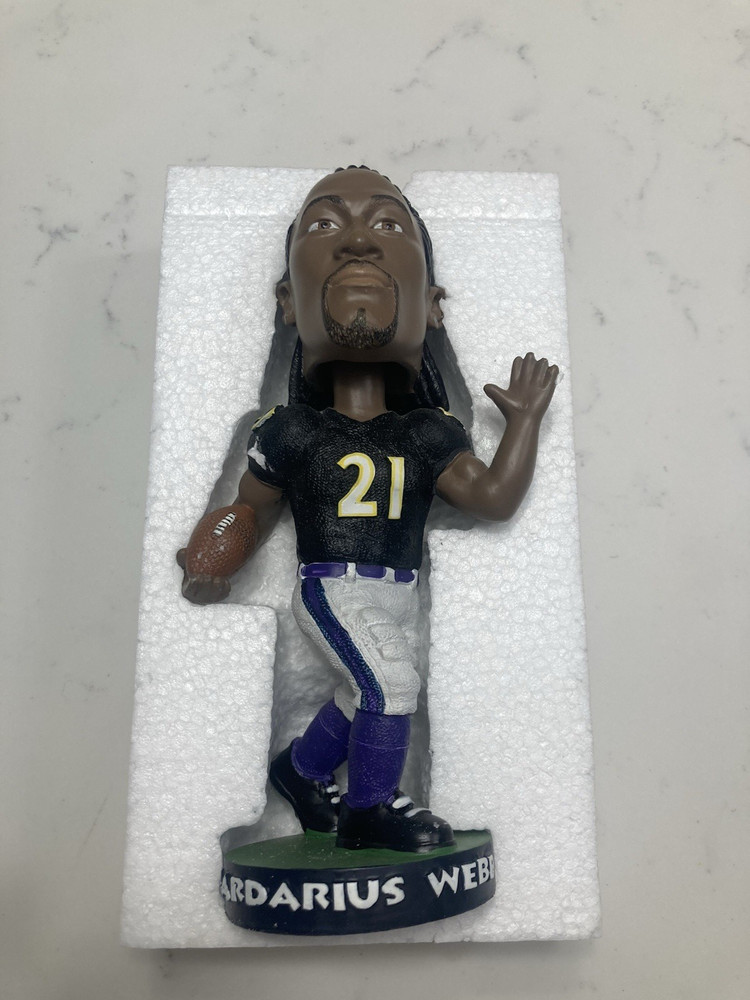 Baltimore Ravens Bobblehead, Lardarius Webb, #21, Ex. Cond.