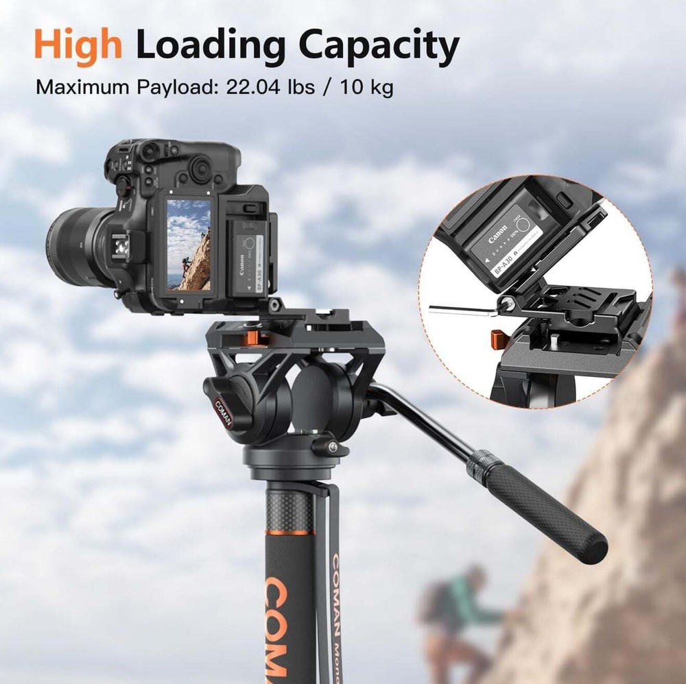Coman Professional Video Camera Monopod Q6