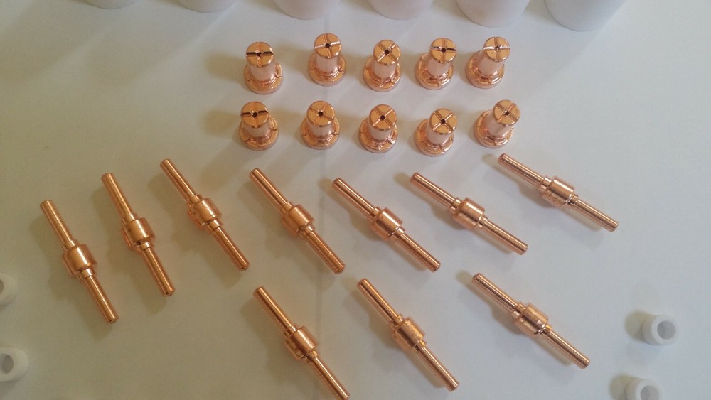 REBOOT RBC-5000D CONSUMABLES 40PCS COPPER EXTENDED FOR PLASMA CUTTER