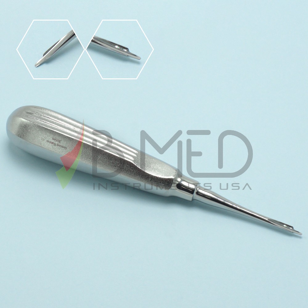 Dental Luxator Luxating Periotome Root Elevator 3mm Tapered Tip Tooth Extraction