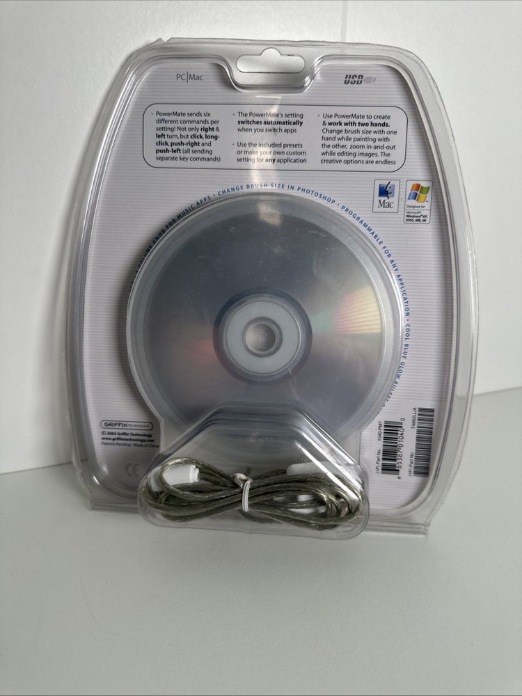 New - Griffin PowerMate Programmable USB Multimedia Controller for MAC/PC 2004